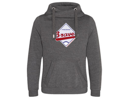 CROSS NECK HOODIE STAHLS – Bild 2