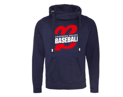 CROSS NECK HOODIE OLDSCHOOL