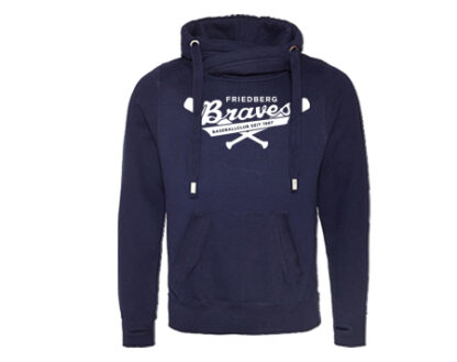 CROSS NECK HOODIE BAT – Bild 3