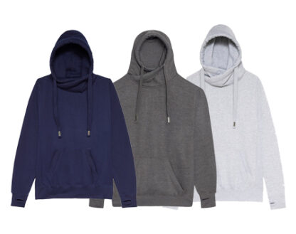 CROSS NECK HOODIE LOGO – Bild 4